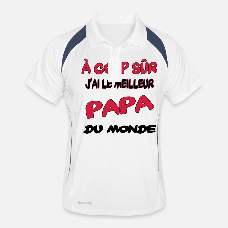 Bester Vater der Welt Männer Polo atmungsaktiv