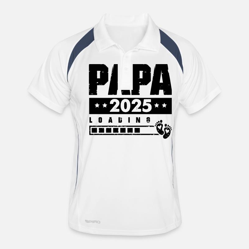 Papa 2025 Loading - Men's Polo breathable - white/navy