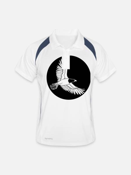 Eagle - Men's Polo breathable - white/navy - Front