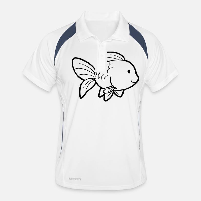 Goldfisch Männer Polo atmungsaktiv
