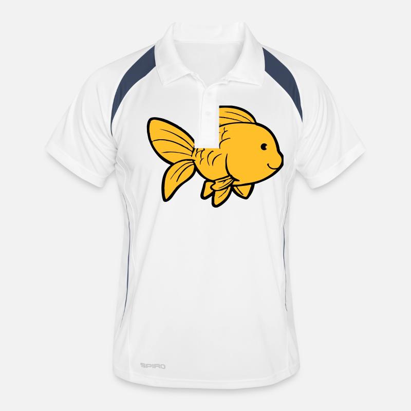 Poisson Poisson Rouge Polo respirant Homme
