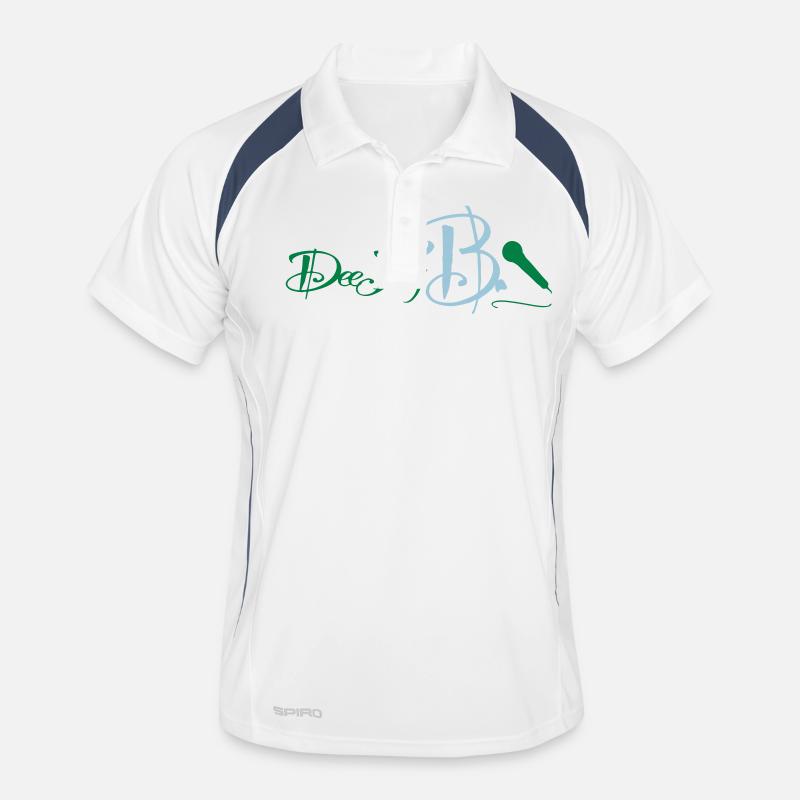 deejay b logo Männer Polo atmungsaktiv