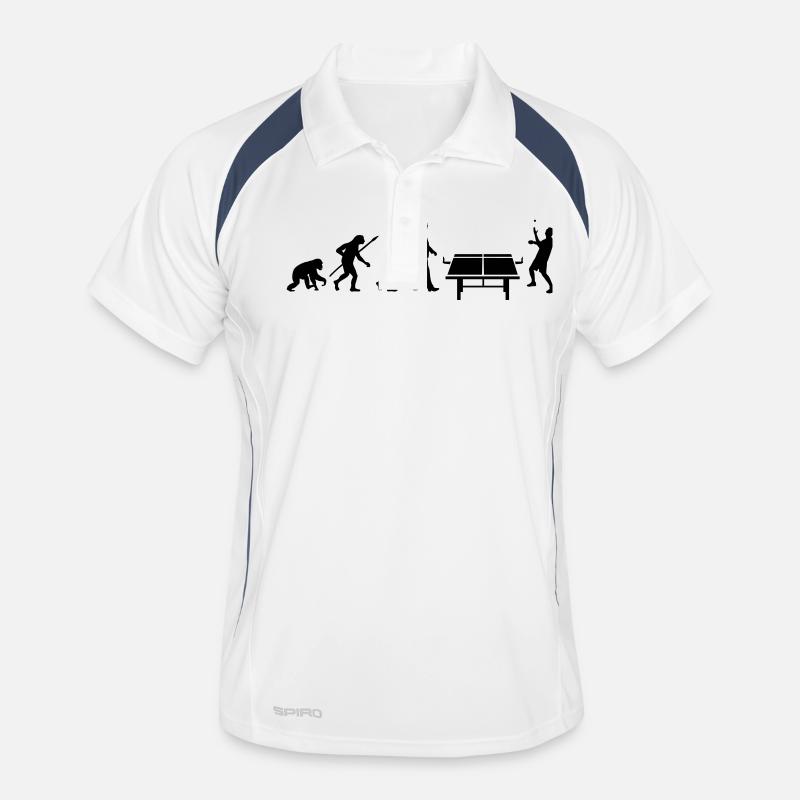 evolution_table_tennis_072012_b_1c - Men's Polo breathable - white/navy