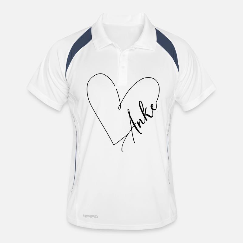 Anke Nom Ligne de Coeur Polo respirant Homme