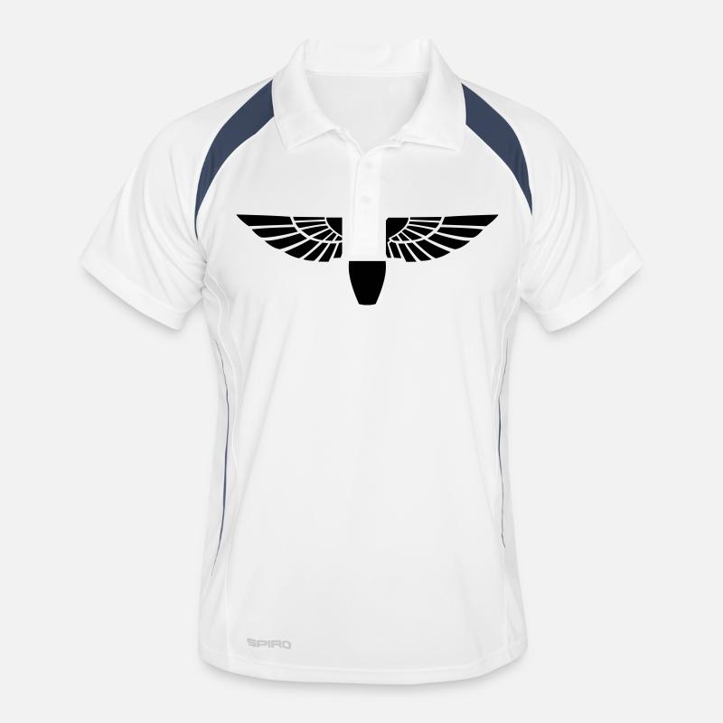 pin_on_wings_1 Männer Polo atmungsaktiv