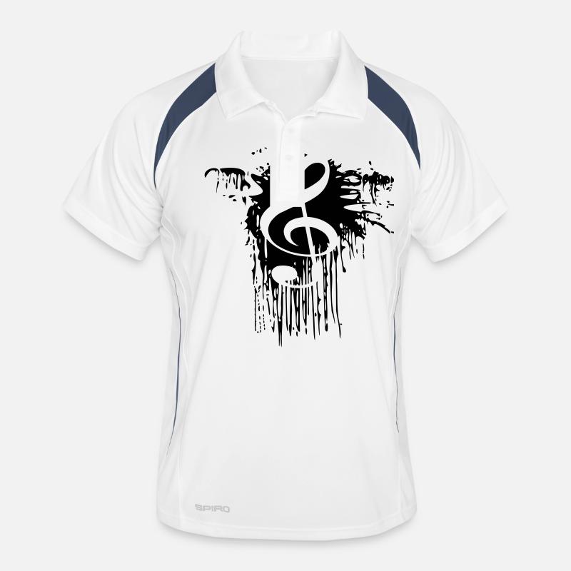 Notenschluessel Farbfleck Männer Polo atmungsaktiv