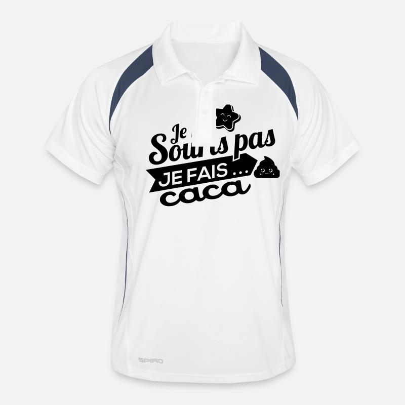 Je ne souris pas Polo respirant Homme