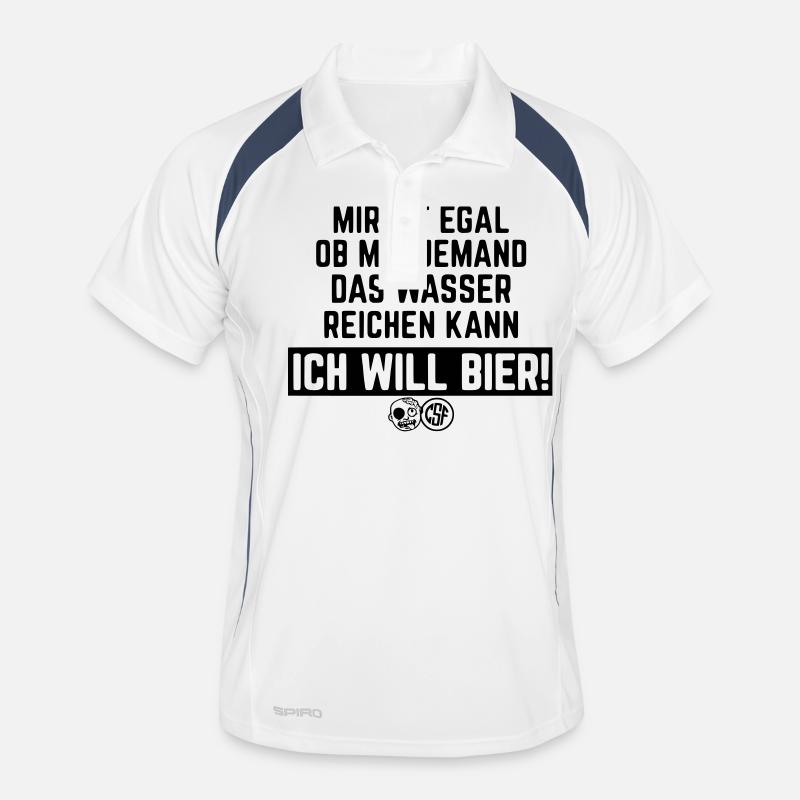 Mir ist es egal ob mir jemand das Wasser reichen.. Männer Polo atmungsaktiv