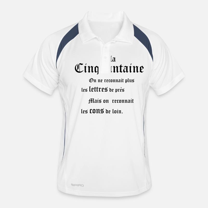 cinquantaine 50ans Polo respirant Homme