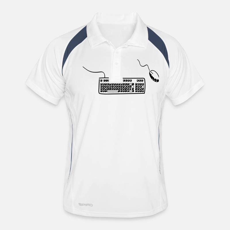 keyboard and mouse Men's Polo breathable