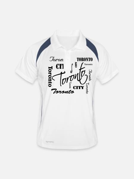 Toronto - Polo respirant Homme - blanc/marine - Devant