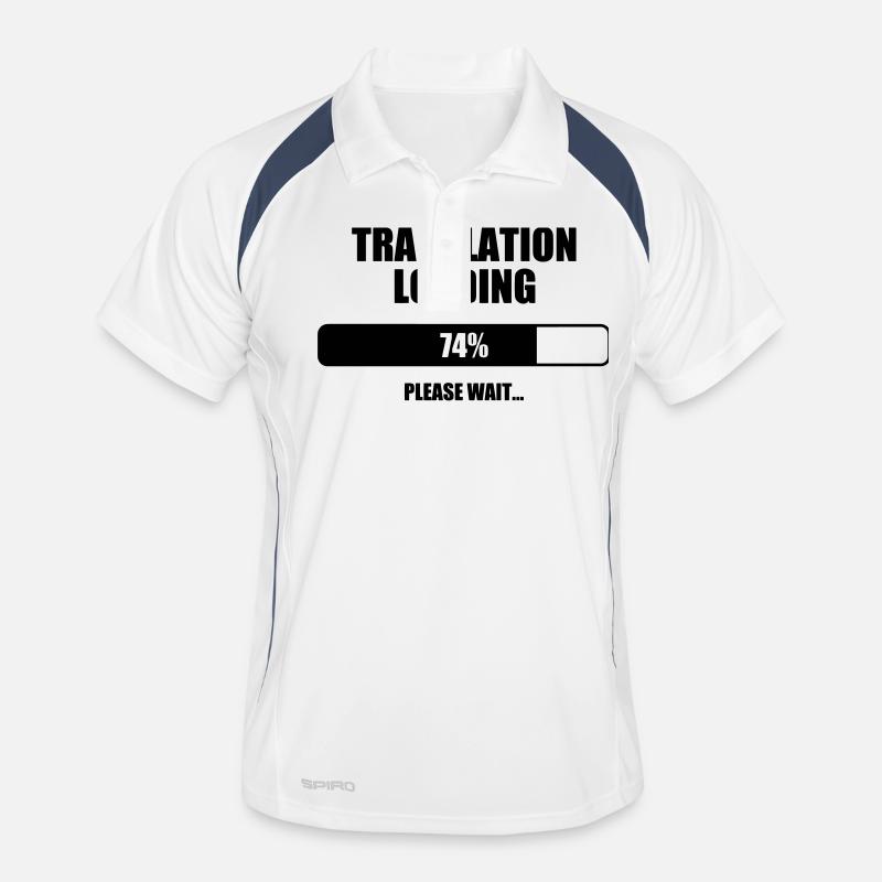 Interpreter Dolmetscher Translation Interprète Men's Polo breathable