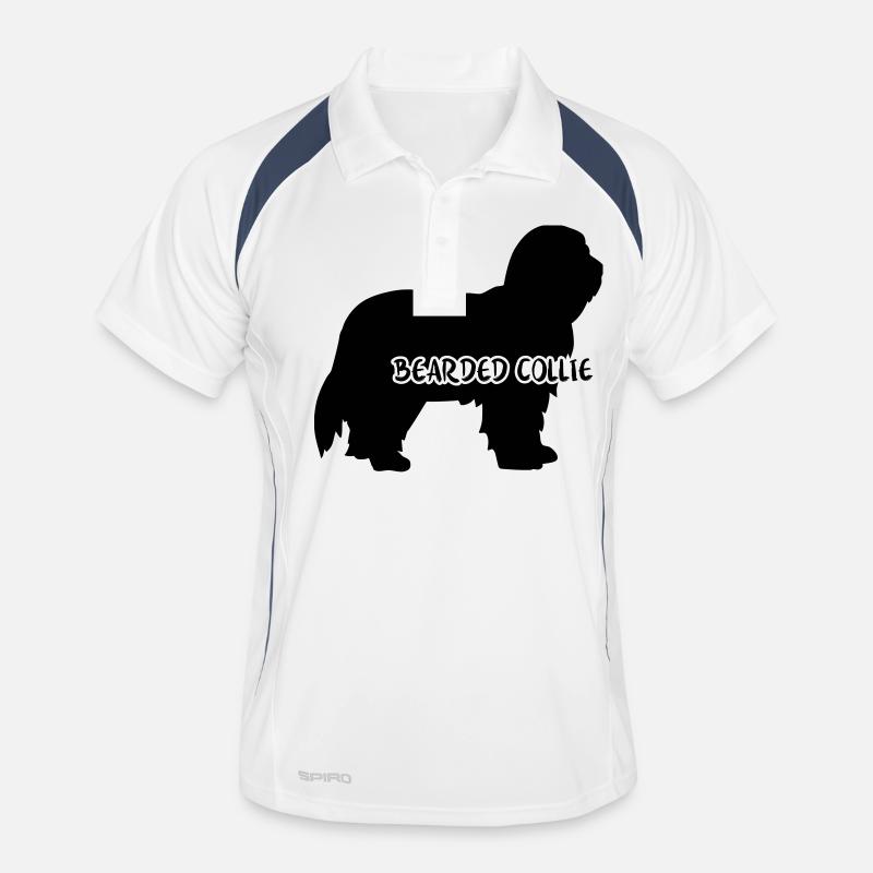 Bearded Collie Men's Polo breathable