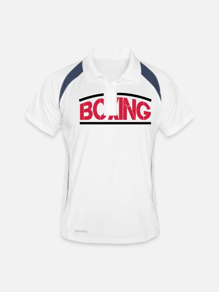 Boxing Boxes - Men's Polo breathable - white/navy - Front