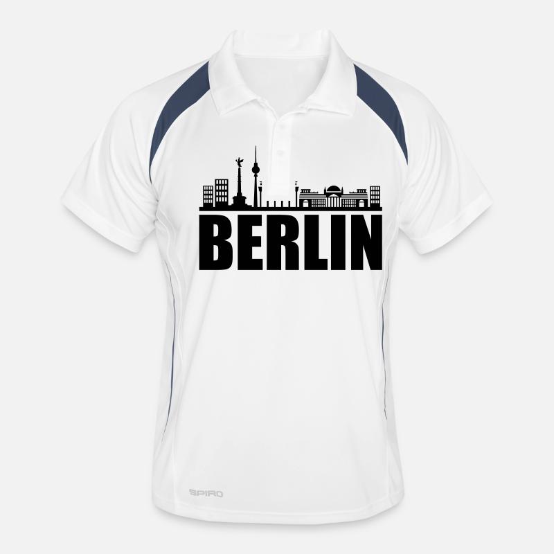 Berlin Skyline Men's Polo breathable