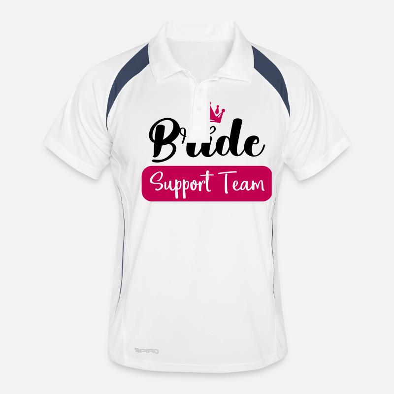 Bride Support Team Men's Polo breathable