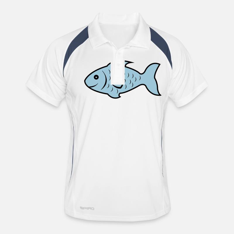 fish1 Männer Polo atmungsaktiv