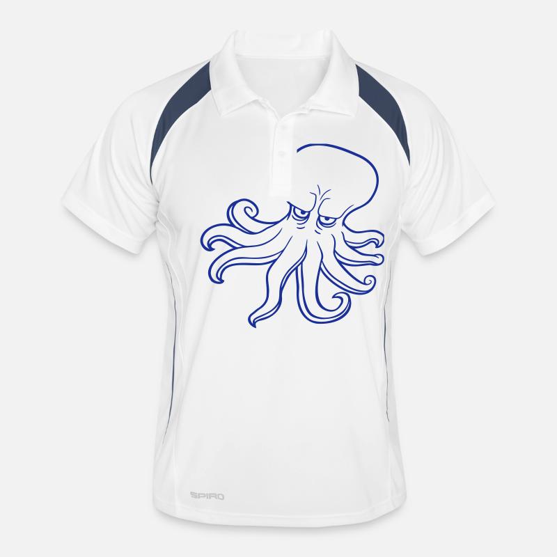 Octopus Octopus Octopus Squid Cephalopod Evil Eye Men's Polo breathable