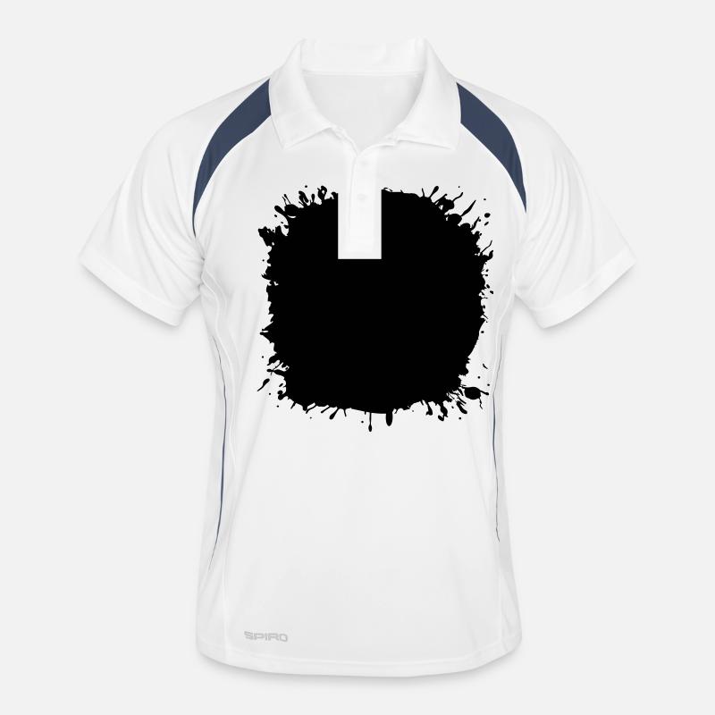 Taches d’éclaboussures Polo respirant Homme