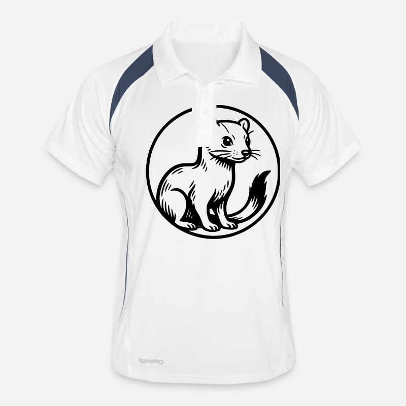 Frettchen Männer Polo atmungsaktiv