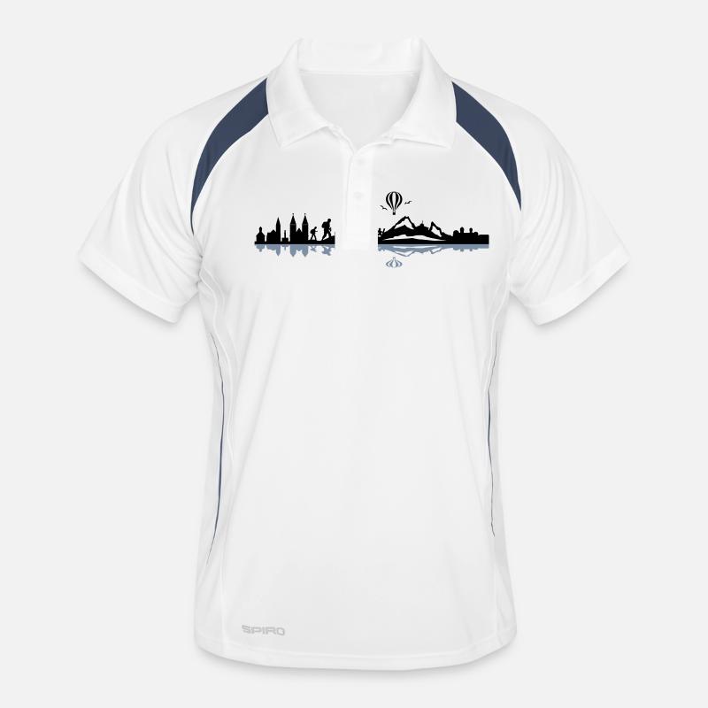 Skyline - Berchtesgaden Männer Polo atmungsaktiv