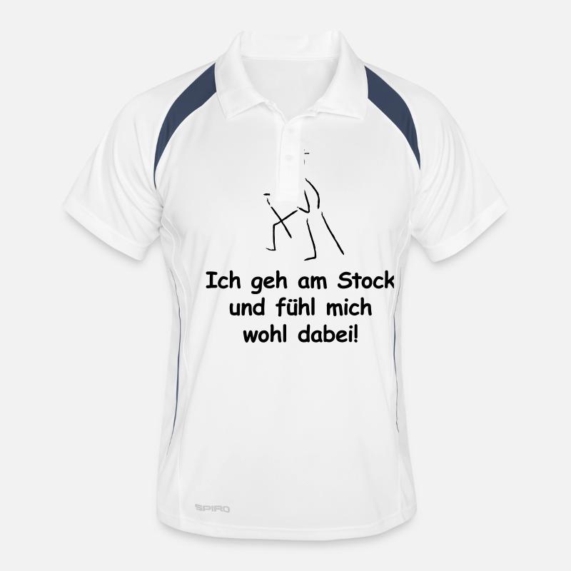 Nordic Walking Männer Polo atmungsaktiv