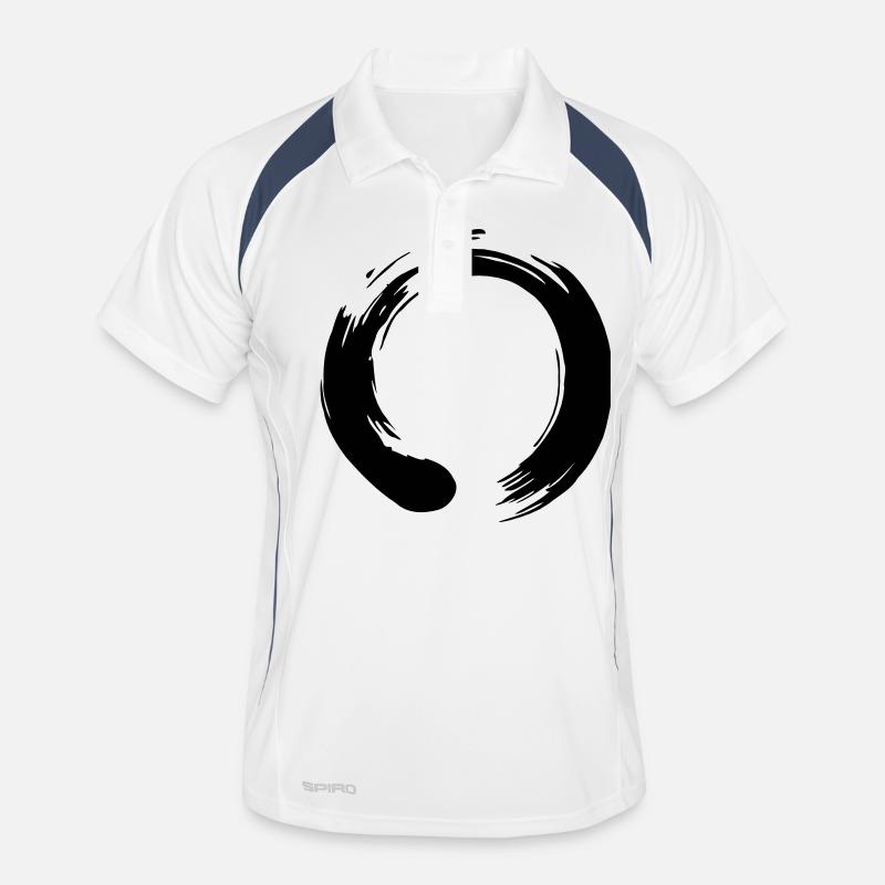 Enso Zen Vector - Men's Polo breathable - white/navy