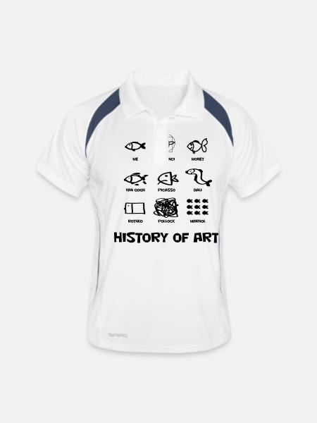 kind of fish - Men's Polo breathable - white/navy - Front