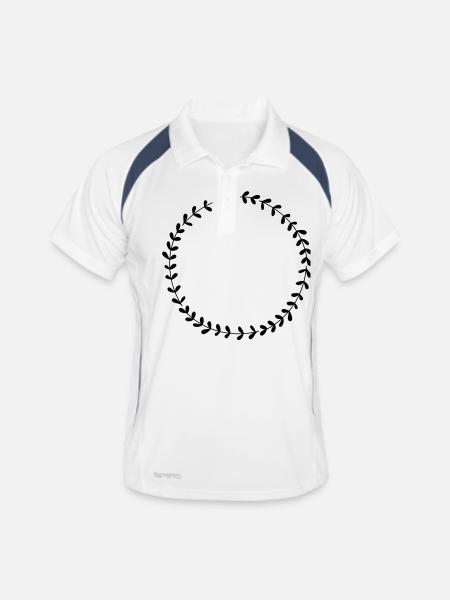 Flowers, Nature, Hearts, Love, Baby - Men's Polo breathable - white/navy - Front