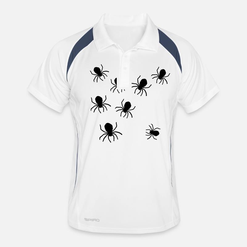 Spinne - Spider - Insekt - Grusel - Halloween Männer Polo atmungsaktiv