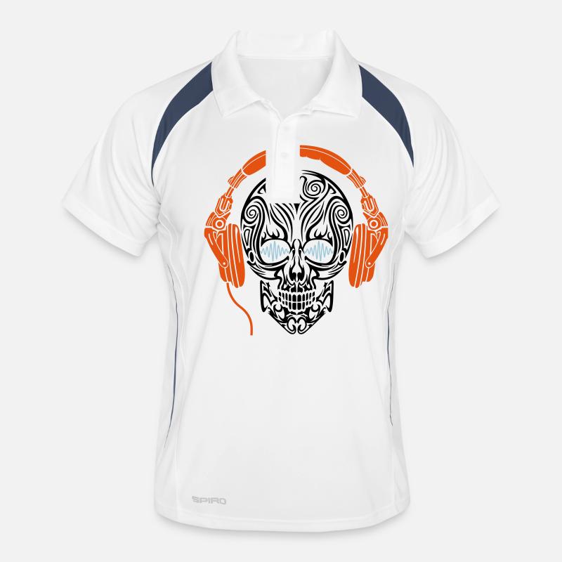 Schädel-Kopfhörer Männer Polo atmungsaktiv