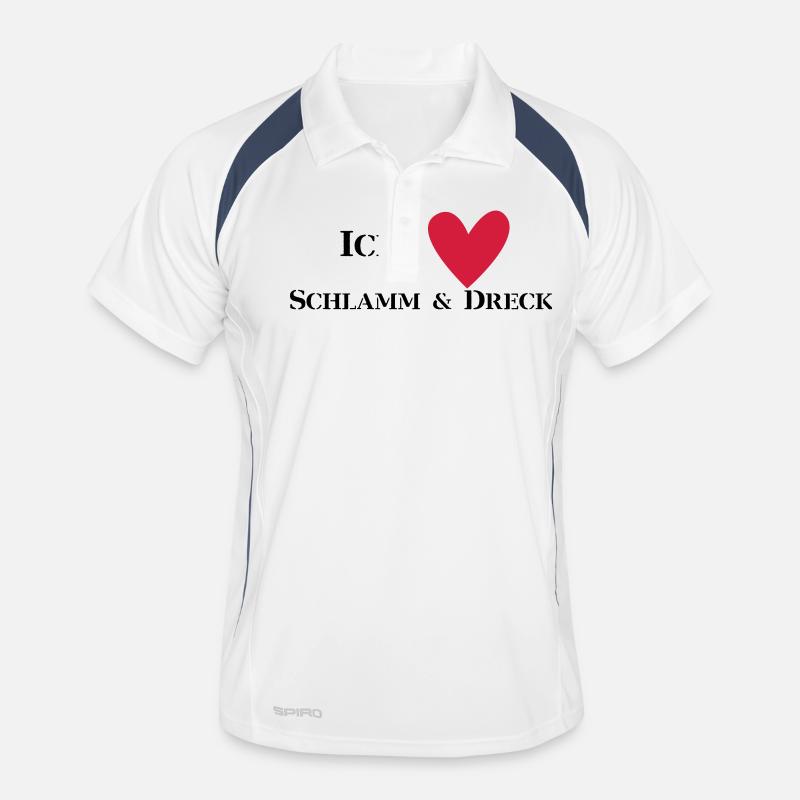 Ich liebe Schlamm & Dreck Männer Polo atmungsaktiv