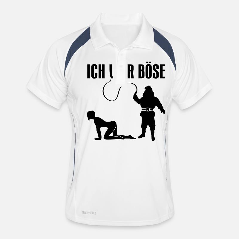 EVIL - Men's Polo breathable - white/navy