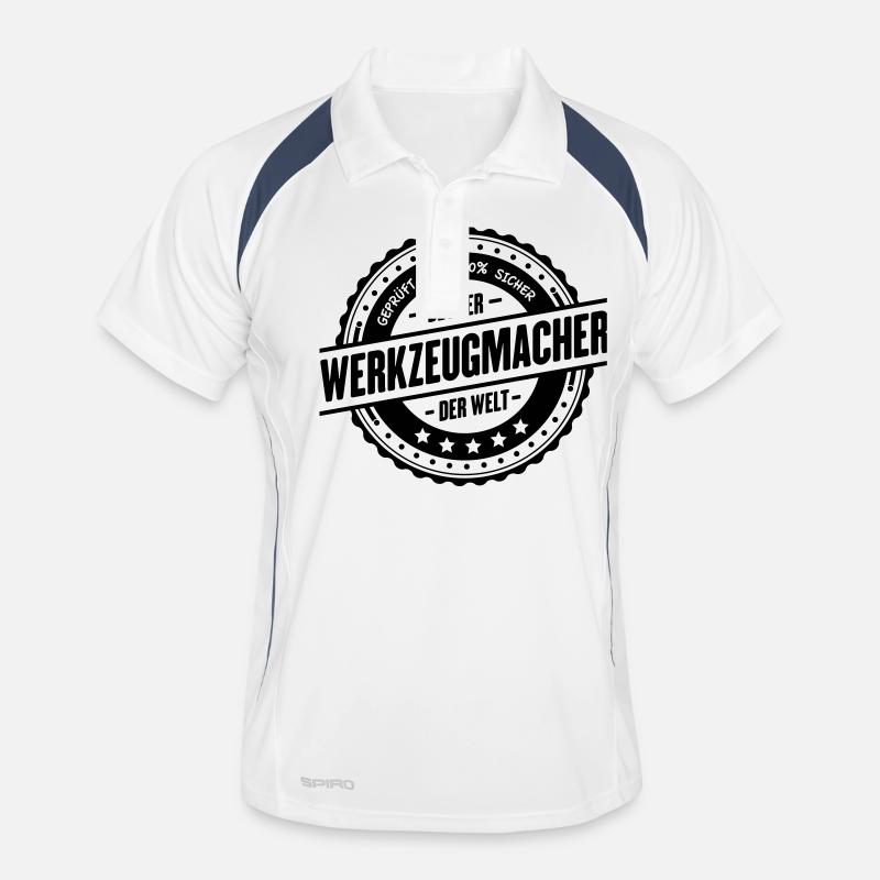 Bester Werkzeugmacher - Männer Polo atmungsaktiv - Weiß/Navy