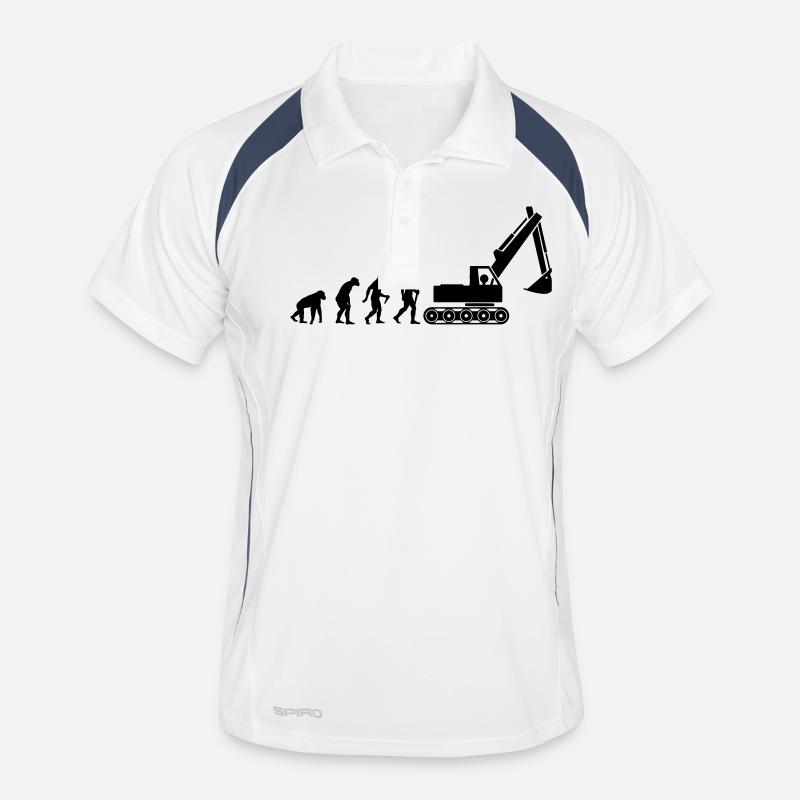 Bagger Evolution - Polo respirant Homme - blanc/marine