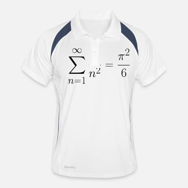 The Basel Problem Gift Idea - Men's Polo breathable - white/navy