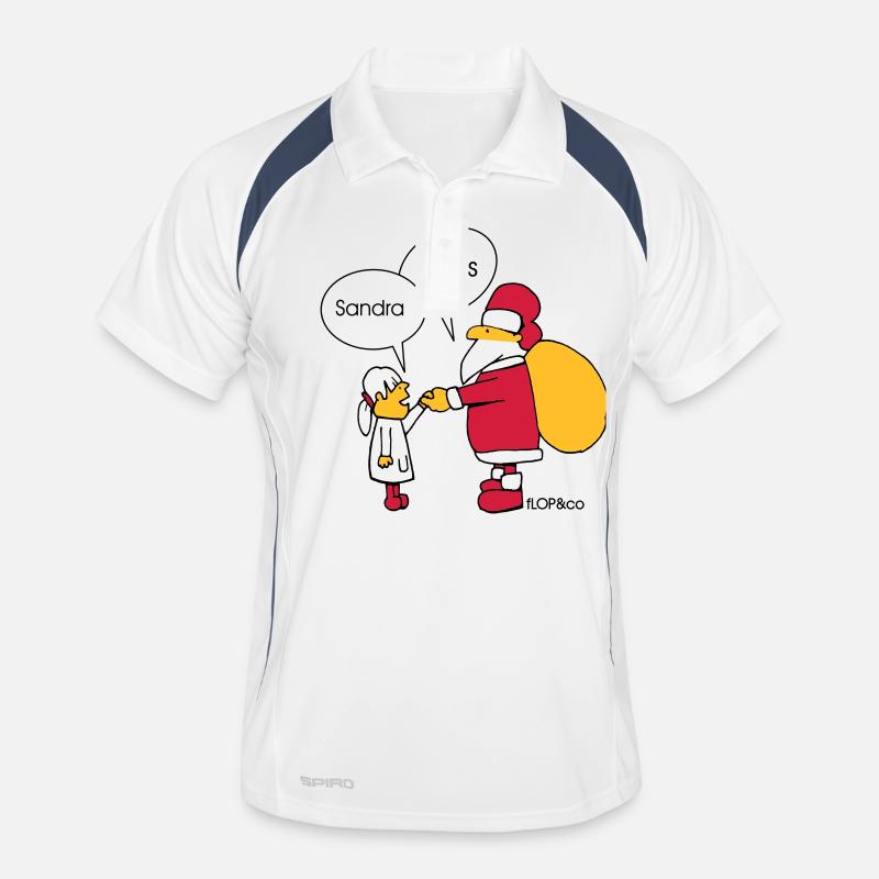 Sandra et Klaus - Blanc Polo respirant Homme