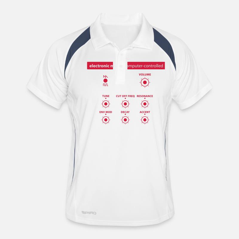 electronic_music Männer Polo atmungsaktiv