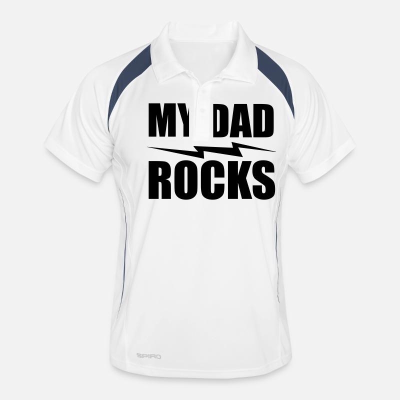my dad rocks Männer Polo atmungsaktiv