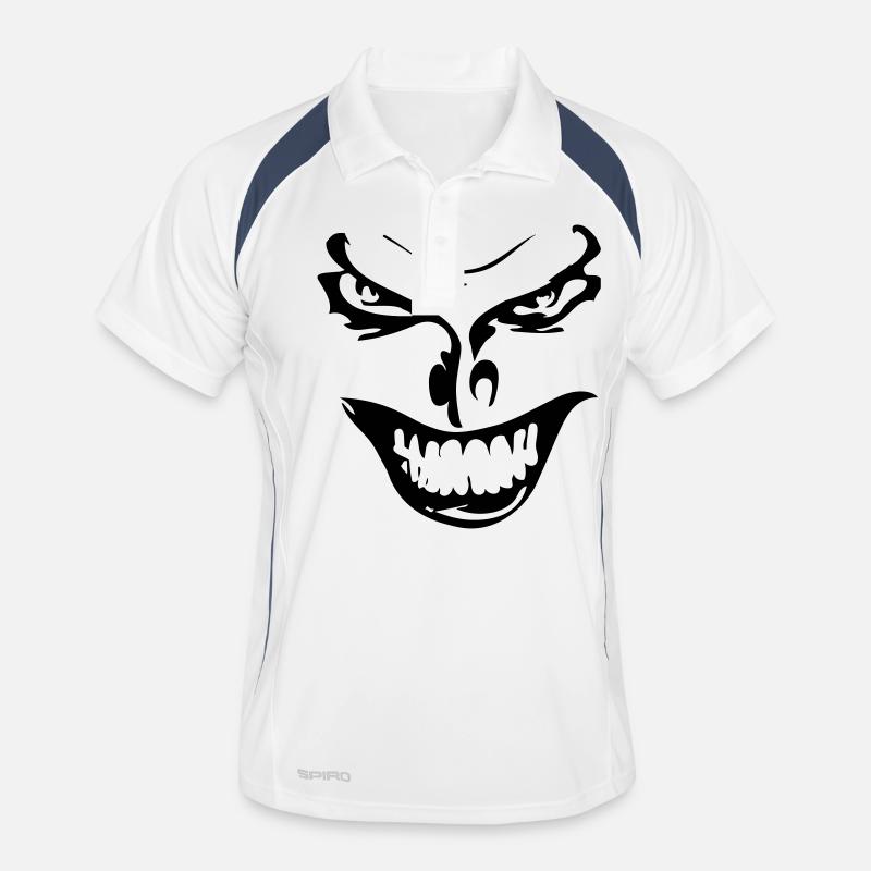 Evil Face Men's Polo breathable