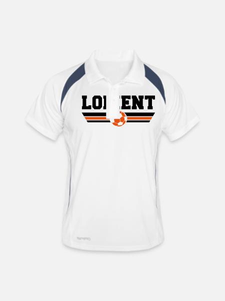 Lorient football 2013 - Men's Polo breathable - white/navy - Front
