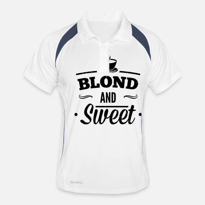 Blond et doux café 1 Polo respirant Homme