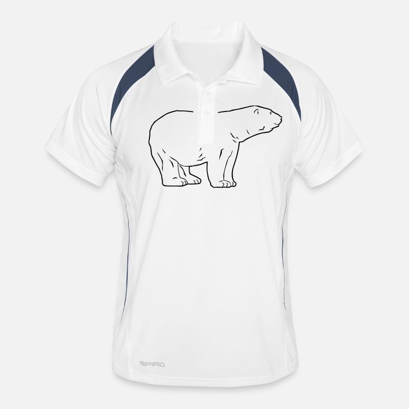 Polar Bear - Eisbär Männer Polo atmungsaktiv