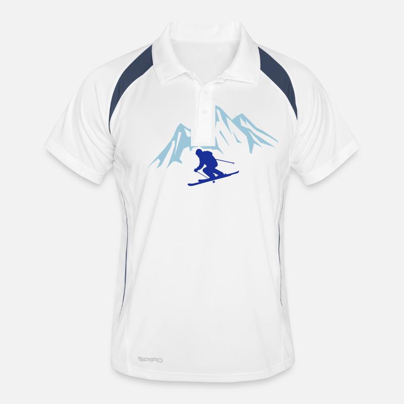 Ski Mountains Men's Polo breathable