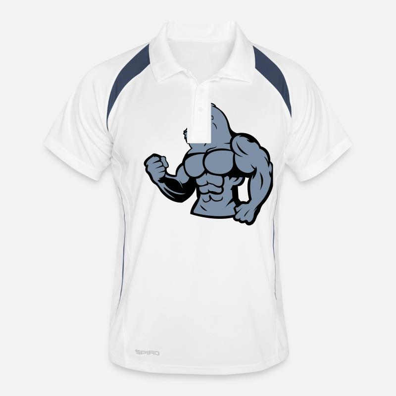 Gorilla Silverback 02 - Men's Polo breathable - white/navy