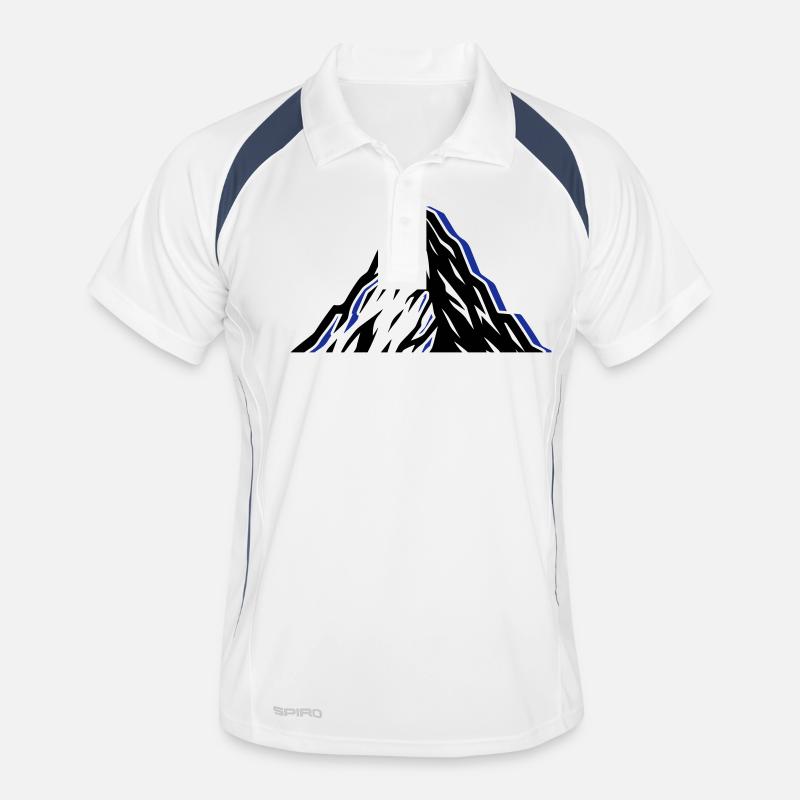 Mountains icon Men's Polo breathable