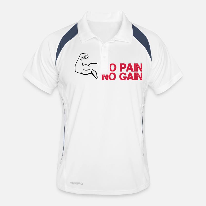 Biceps Pain Gain Men's Polo breathable