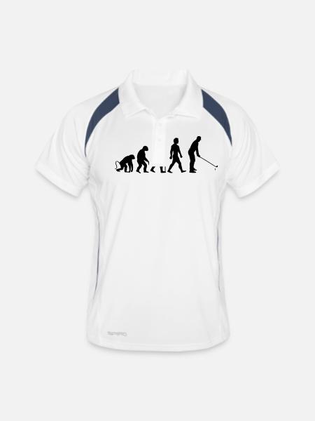 Golf Évolution - Polo respirant Homme - blanc/marine