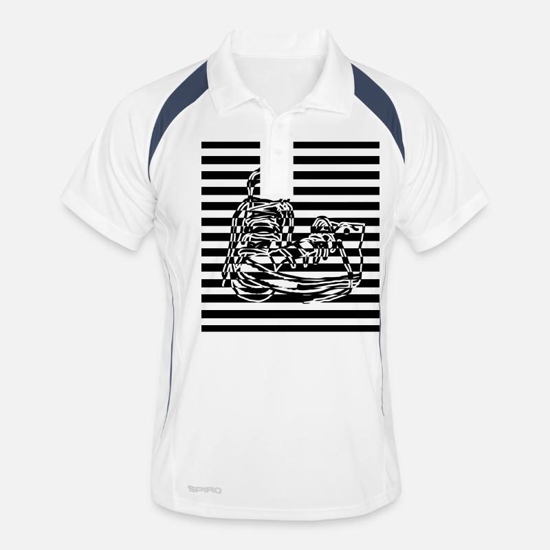 Sneaker gestreift Men's Polo breathable
