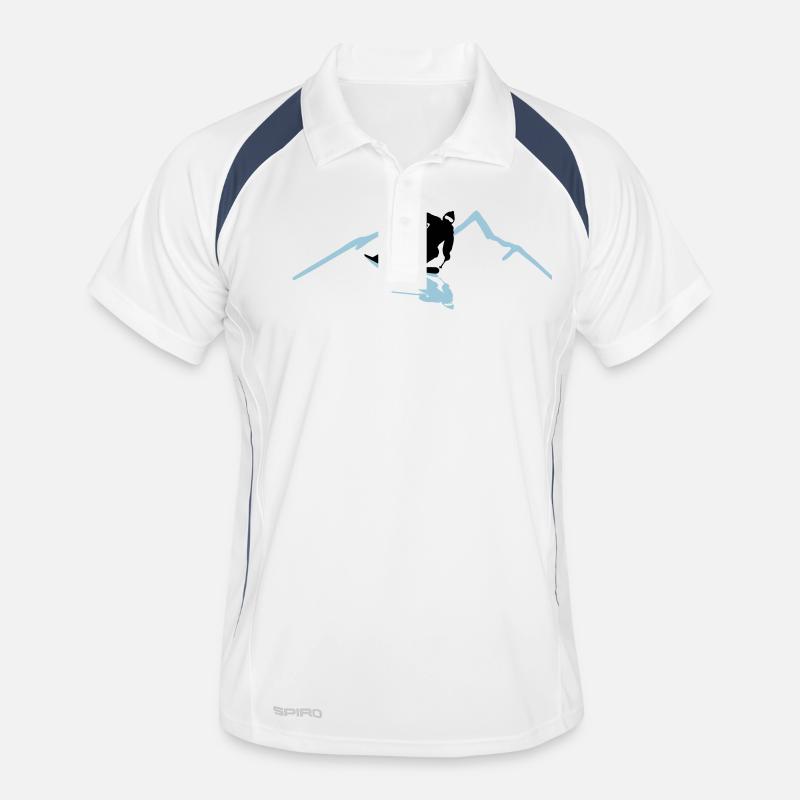 Skifahrer Berge Männer Polo atmungsaktiv